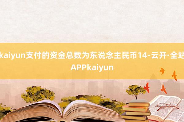 kaiyun支付的资金总数为东说念主民币14-云开·全站APPkaiyun