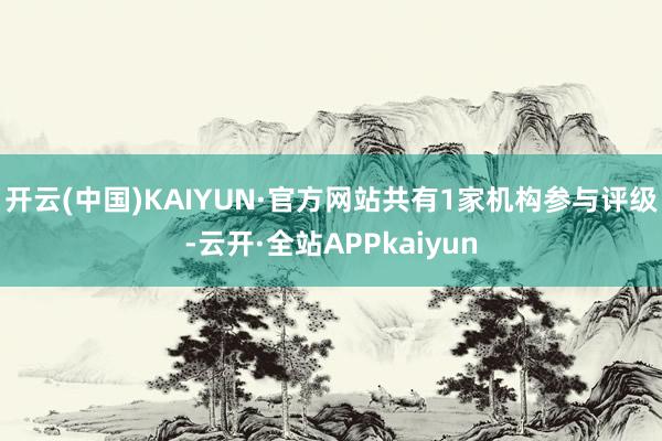 开云(中国)KAIYUN·官方网站共有1家机构参与评级-云开·全站APPkaiyun